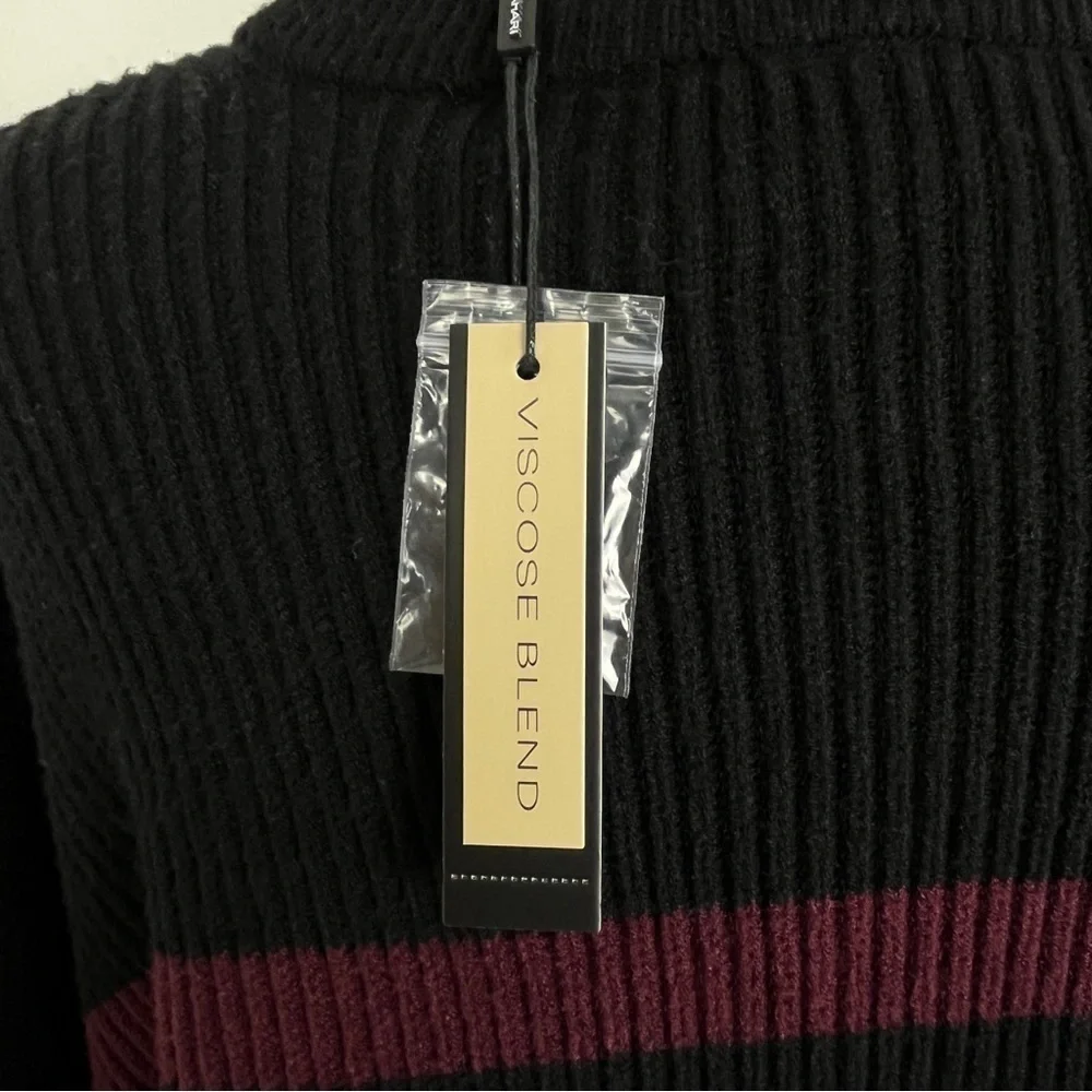 Tahari Long Sleeve Crew Neck Fall Sweater. Multi Color. Size Small P. #593 NWT - Picture 5 of 9